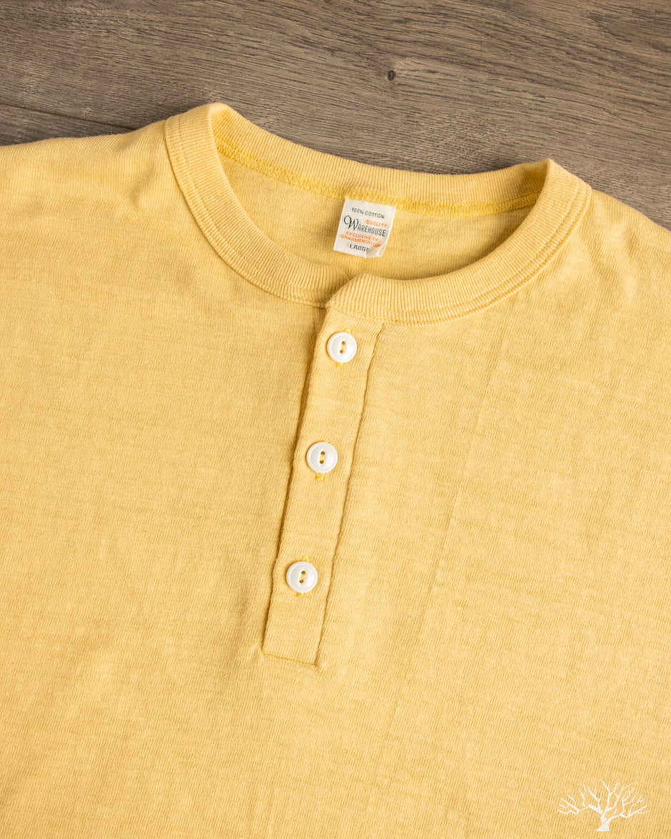 Warehouse - Lot 4601 - Henley T-Shirt - Straw – Withered Fig