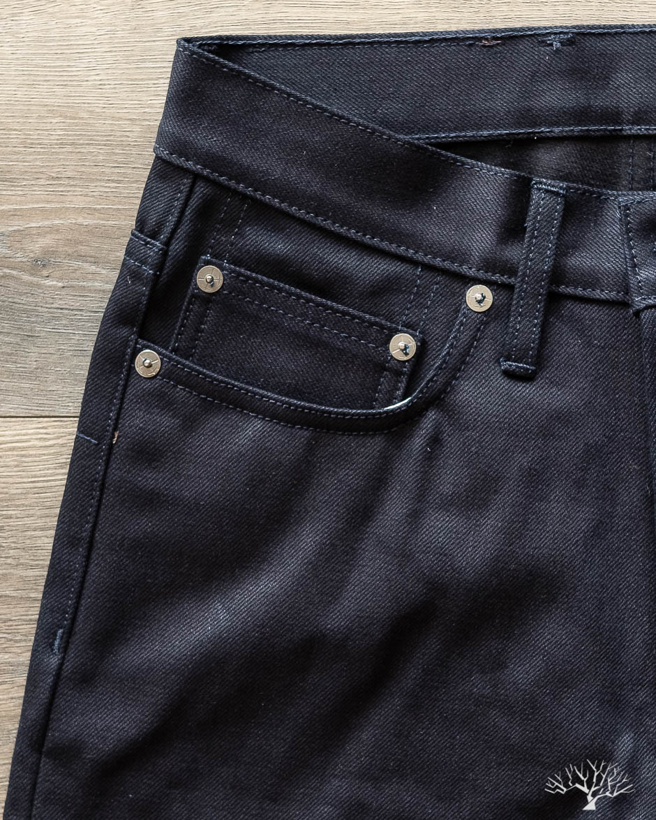NT-120x Narrow Tapered Shadow Selvedge Denim - Main Image