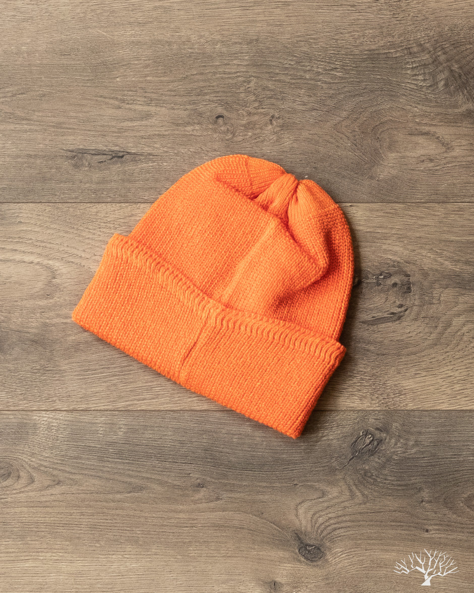 Câbleami - Linen Waffle Watch Cap - Neon Orange – Withered Fig