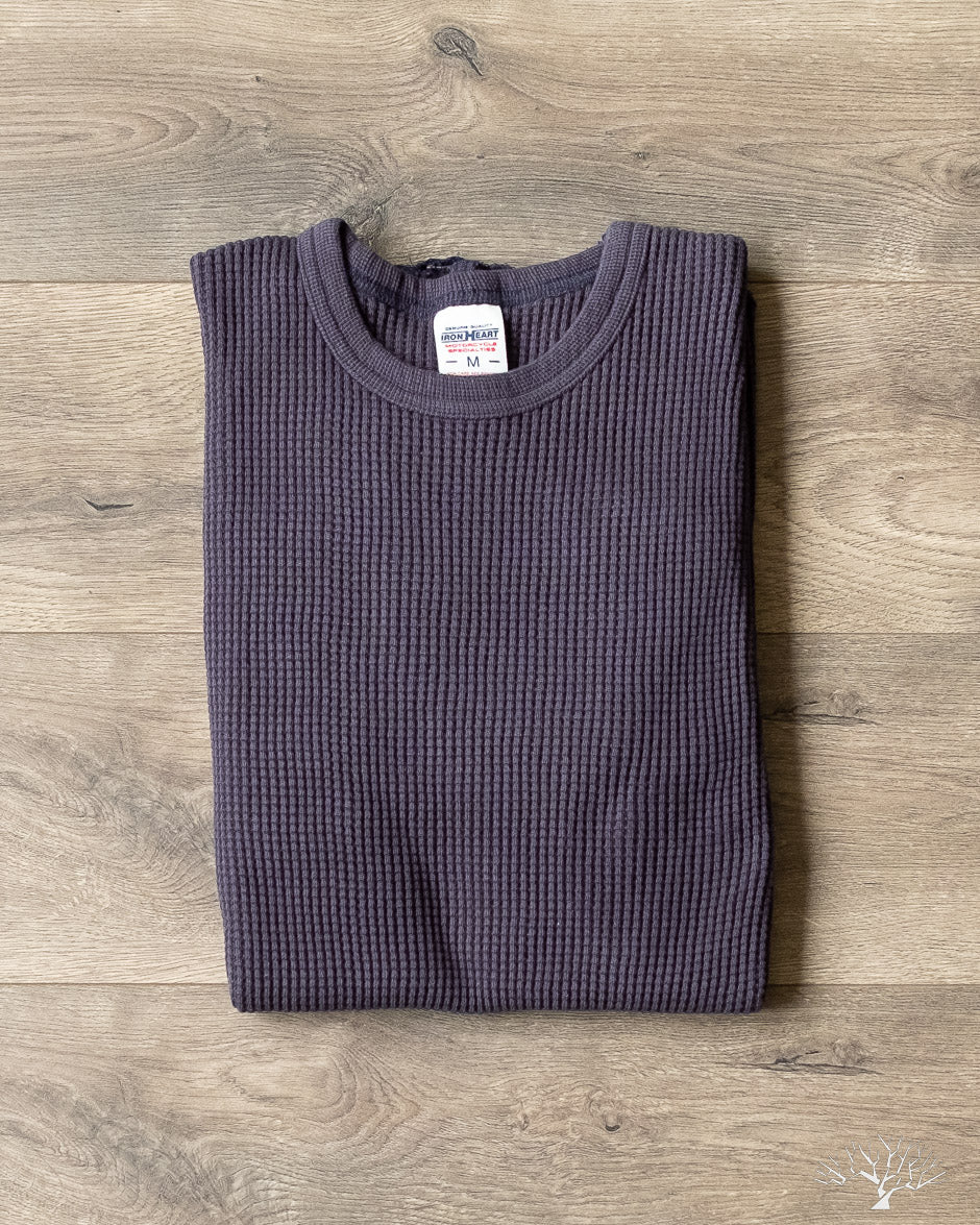 Iron Heart - IHTL-1301-NAV - Waffle Knit Crew Neck Thermal - Navy