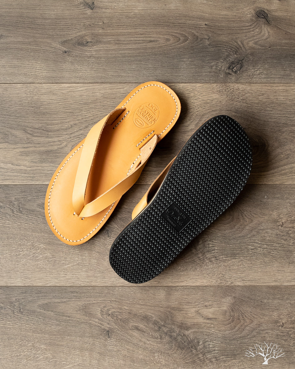 Obbi Good Label - OGL x Dr. Sole Leather Thong Sandals - Natural