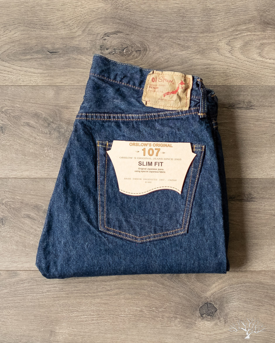 orSlow - 107 Ivy Fit Selvedge Denim - One Wash – Withered Fig
