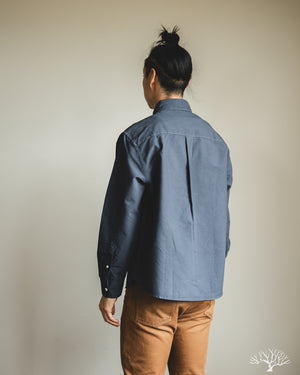 3sixteen - Big Oxford - Garment Dyed Navy – Withered Fig