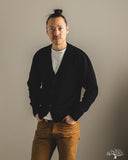 Classic Cardigan - Black Boucle