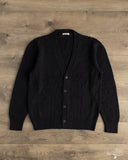 3sixteen Classic Cardigan - Black Boucle