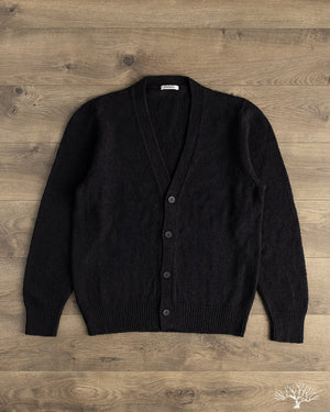 3sixteen Classic Cardigan - Black Boucle
