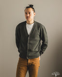 3sixteen Classic Cardigan Olive Boucle