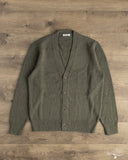 3sixteen Classic Cardigan Olive Boucle