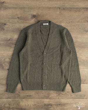 3sixteen Classic Cardigan Olive Boucle