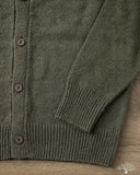 3sixteen Classic Cardigan Olive Boucle