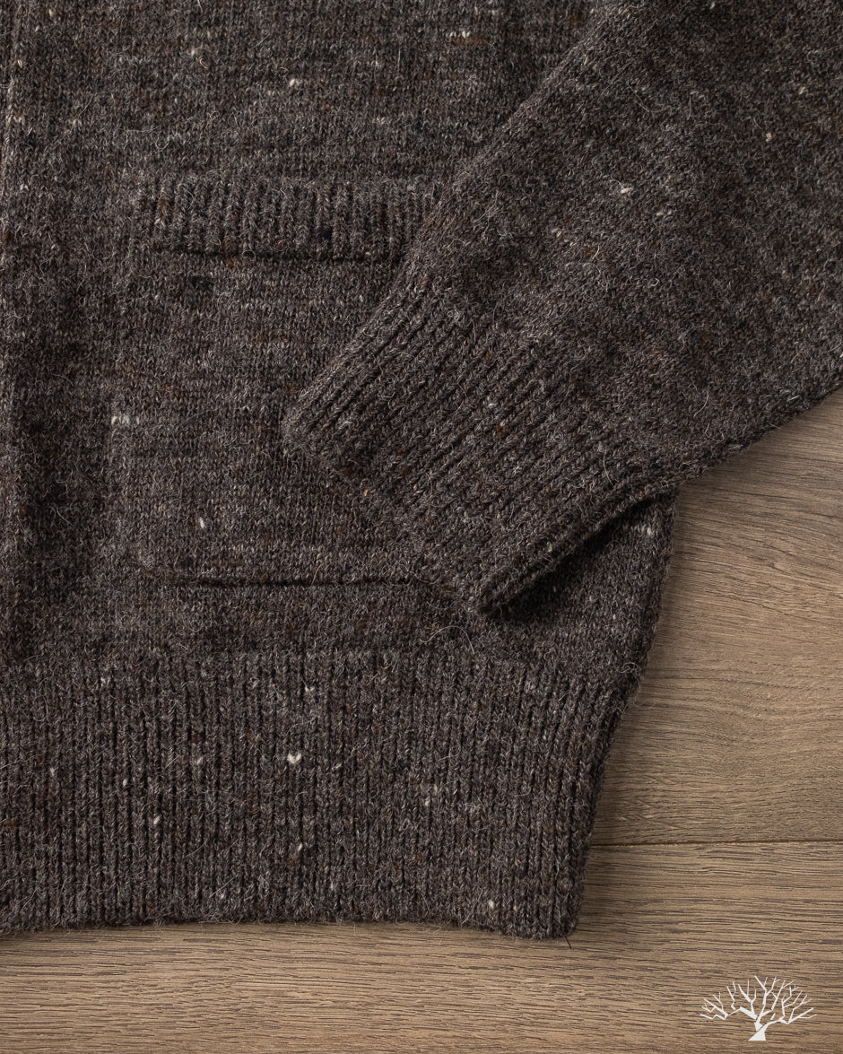 3sixteen Classic Cardigan - Pewter Tweed