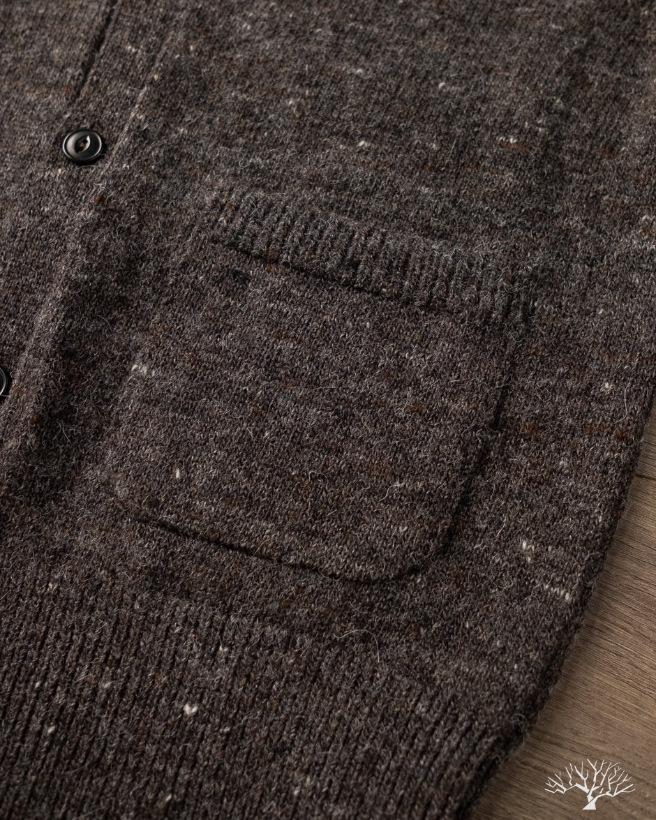3sixteen Classic Cardigan - Pewter Tweed