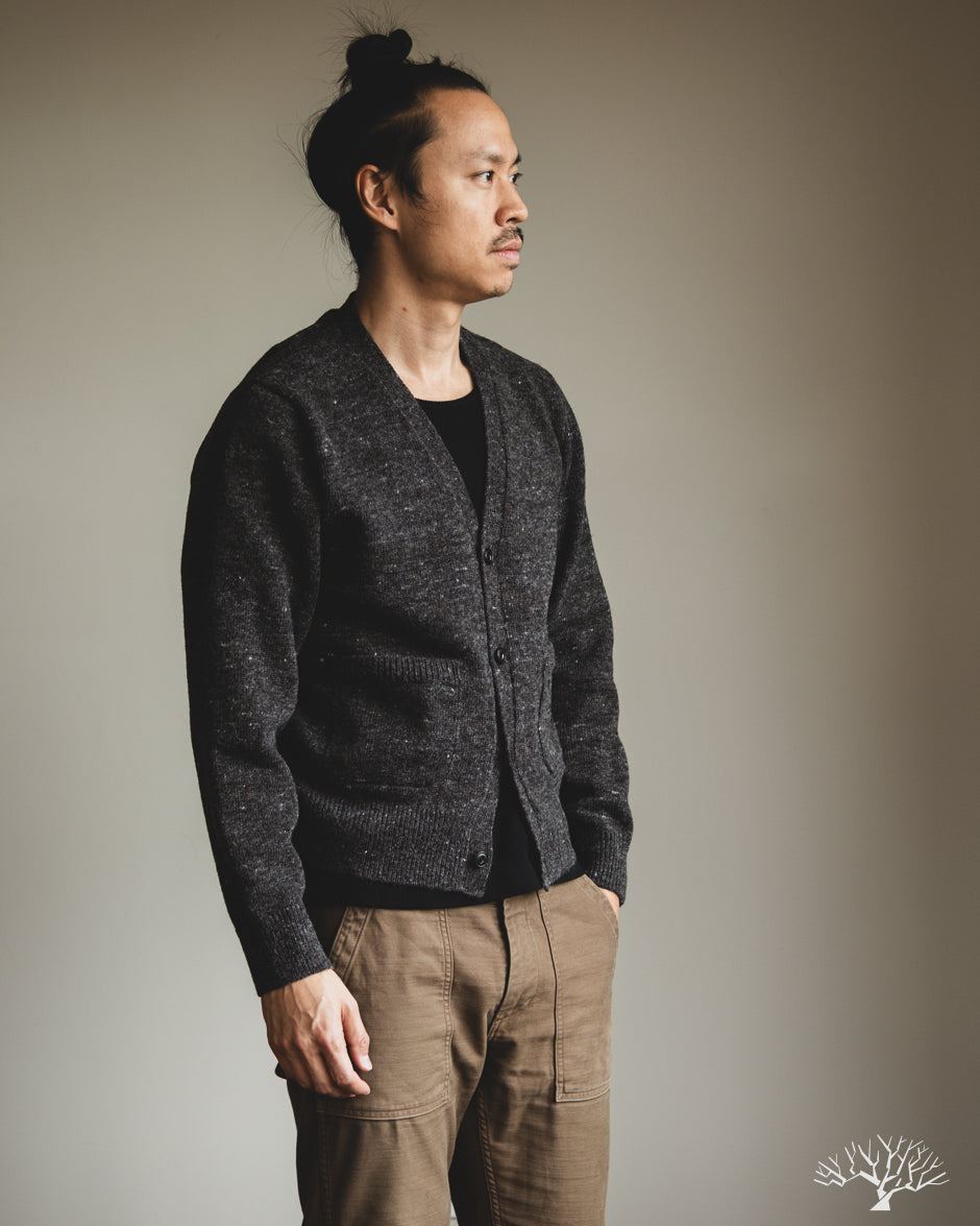 3sixteen Classic Cardigan - Pewter Tweed