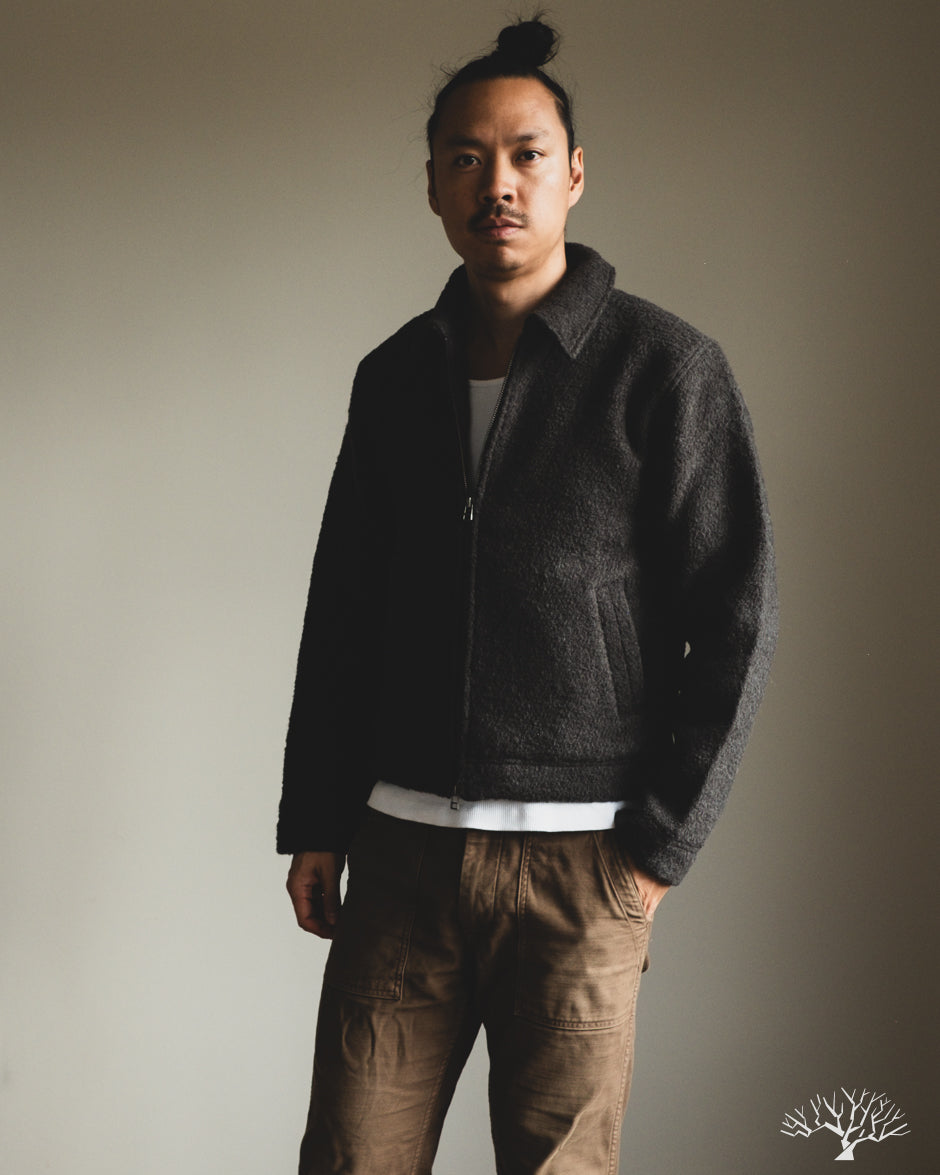 3sixteen Club Jacket - Charcoal Boucle