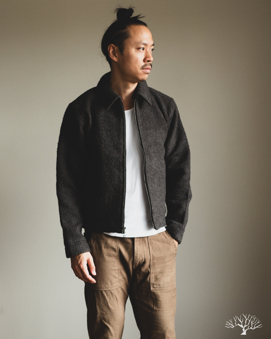 3sixteen Club Jacket - Charcoal Boucle