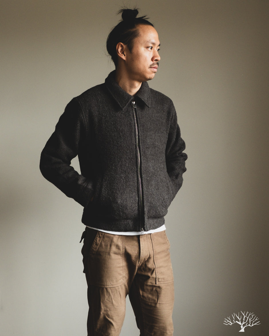 3sixteen Club Jacket - Charcoal Boucle