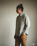 3sixteen Commuter Shirt - Olive Seersucker Stripe