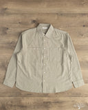 3sixteen Commuter Shirt - Olive Seersucker Stripe