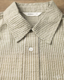 3sixteen Commuter Shirt - Olive Seersucker Stripe