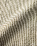 3sixteen Commuter Shirt - Olive Seersucker Stripe