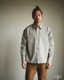 3sixteen Commuter Shirt - Olive Seersucker Stripe