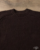 3sixteen Cotton Crewneck Sweater - Bark Boucle