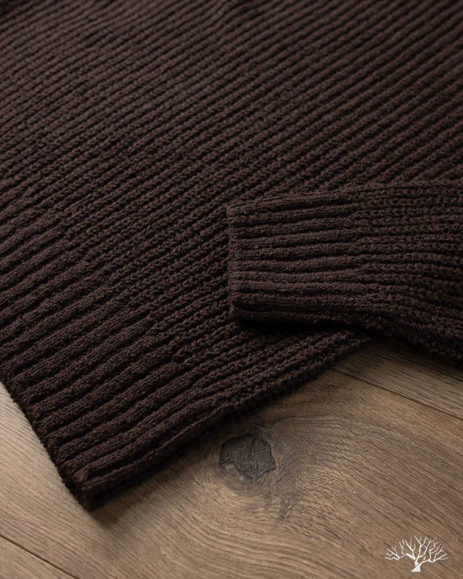 3sixteen Cotton Crewneck Sweater - Bark Boucle