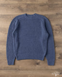 3sixteen Cotton Crewneck Sweater - Lapis Boucle