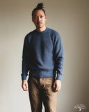 3sixteen Cotton Crewneck Sweater - Lapis Boucle