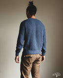 3sixteen Cotton Crewneck Sweater - Lapis Boucle