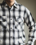 3sixteen Crosscut Flannel - Cream Black Plaid