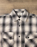 3sixteen Crosscut Flannel - Cream Black Plaid