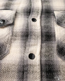 3sixteen Crosscut Flannel - Cream Black Plaid