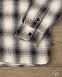 3sixteen Crosscut Flannel - Cream Black Plaid