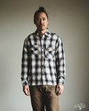 3sixteen Crosscut Flannel - Cream Black Plaid