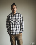 3sixteen Crosscut Flannel - Cream Black Plaid
