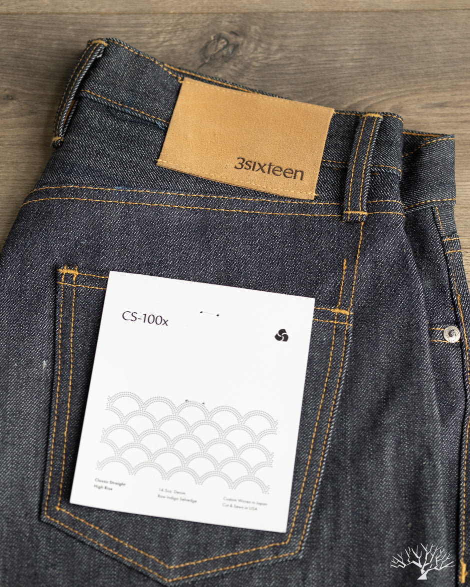 3sixteen CS-100x Classic Straight Indigo Selvedge Denim