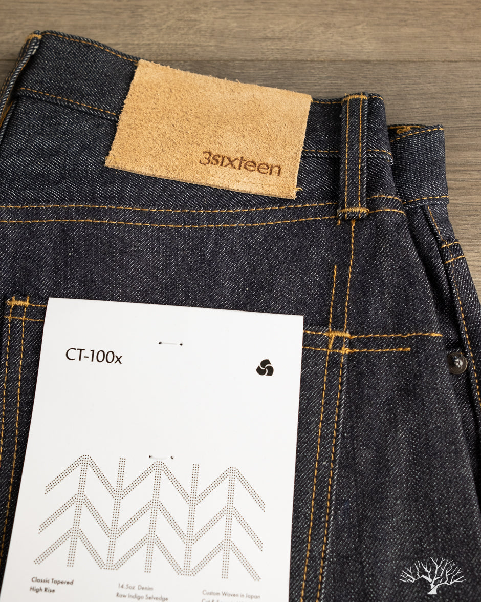 3sixteen CT-100x Classic Tapered Indigo Selvedge Denim