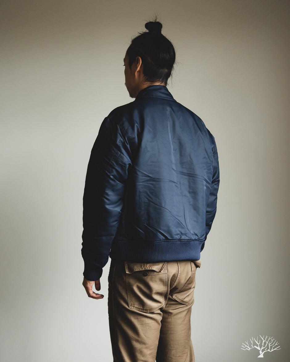 3sixteen CWU Flight Jacket - Blue Aviator Satin