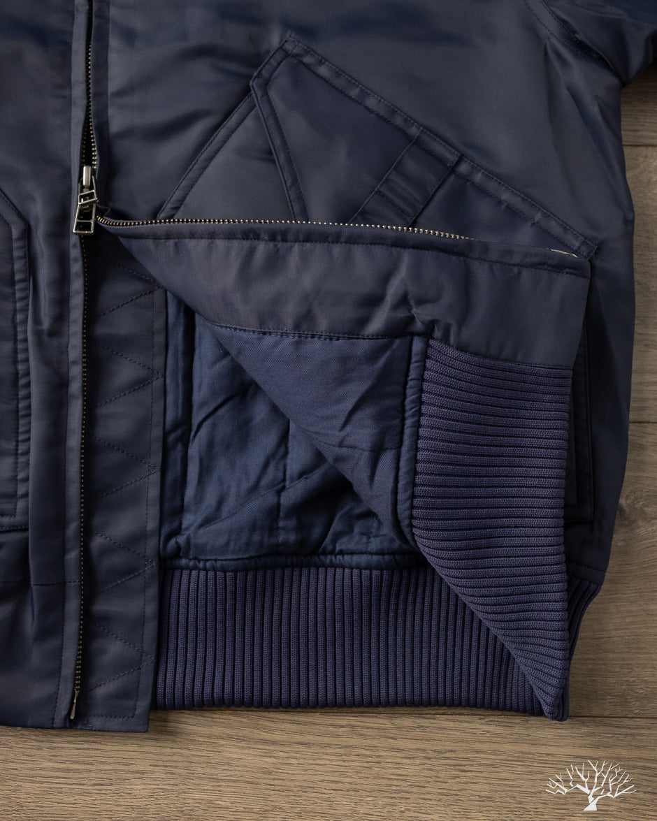 3sixteen CWU Flight Jacket - Blue Aviator Satin