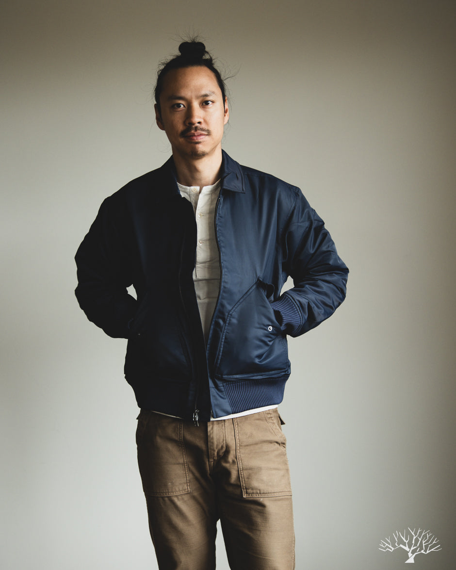 3sixteen CWU Flight Jacket - Blue Aviator Satin