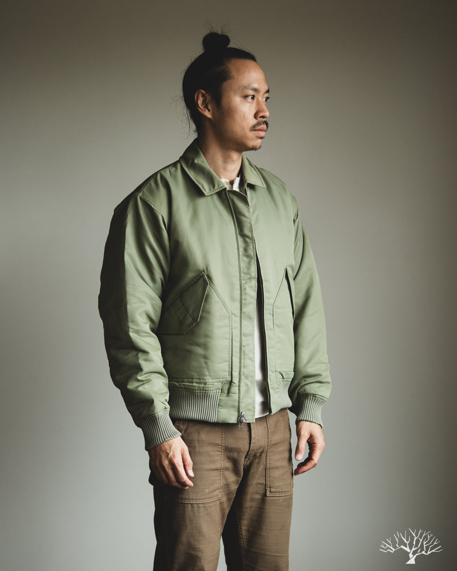 3sixteen CWU Flight Jacket - Sage Aviator Satin