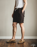 Drawstring Short - Chocolate Linen