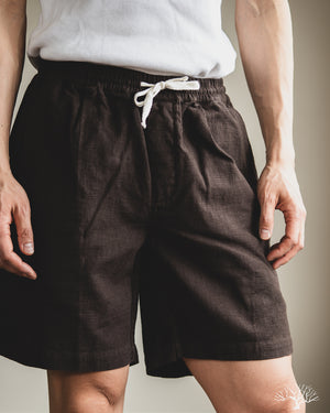 3sixteen - Drawstring Short - Chocolate Linen – Withered Fig