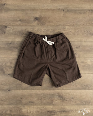 3sixteen - Drawstring Short - Chocolate Linen – Withered Fig