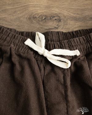 3sixteen - Drawstring Short - Chocolate Linen – Withered Fig