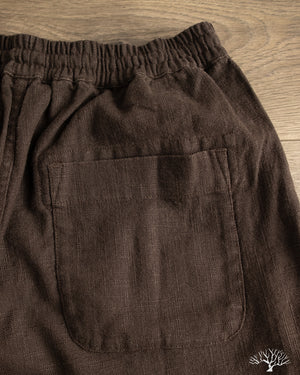 3sixteen - Drawstring Short - Chocolate Linen – Withered Fig
