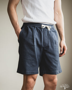 3sixteen - Drawstring Short - Navy Linen – Withered Fig