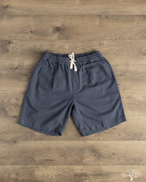 3sixteen - Drawstring Short - Navy Linen – Withered Fig