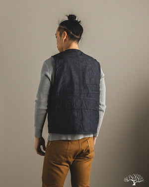 3sixteen - Field Vest - Indigo Ripstop – Withered Fig
